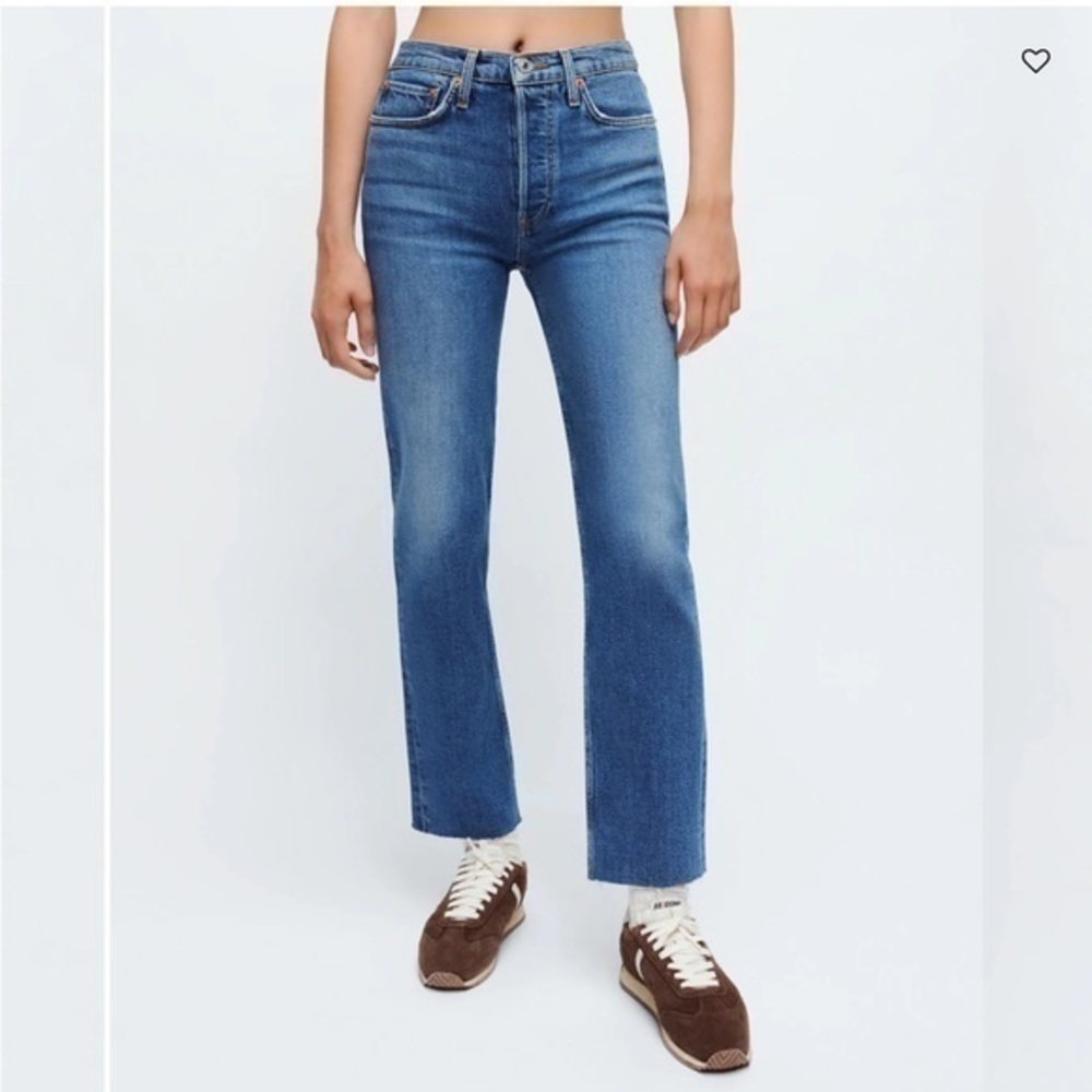 New RE/DONE Comfort Stretch High Rise Stove Pipe women size 23